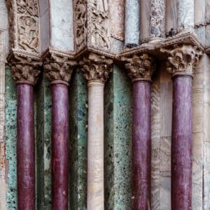 Säulen des Markusdoms, Venedig.