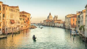 Venedig Grand Canal bei Sonnenuntergang